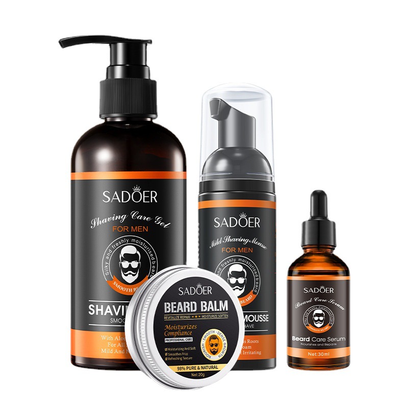 Hair Care Basic - مجموعة نمو اللحية للرجال، زيت اللحية،