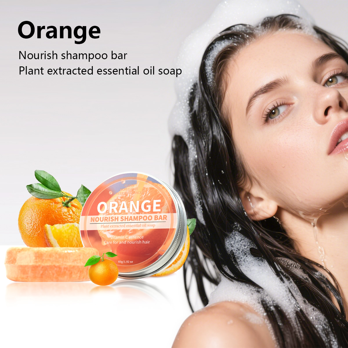 Hair Care Pantene - صابون شامبو نباتي بزيت البرتقال الحلو،