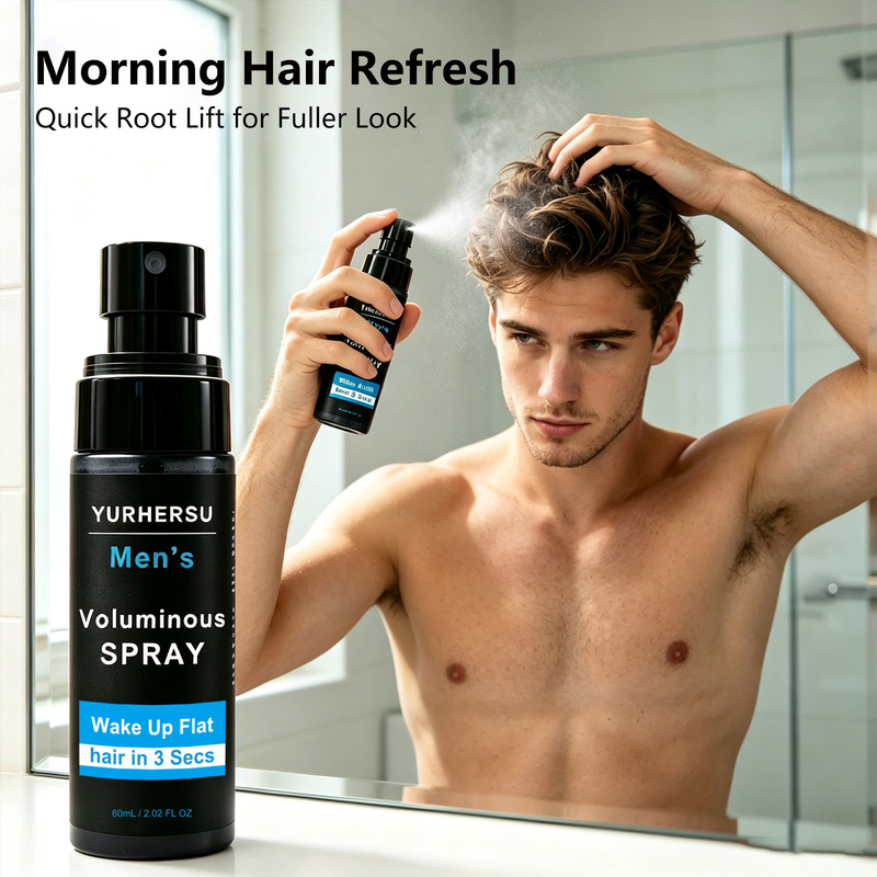 Hair Care Natur - بخاخ تصفيف الشعر المنعش للرجال، لا