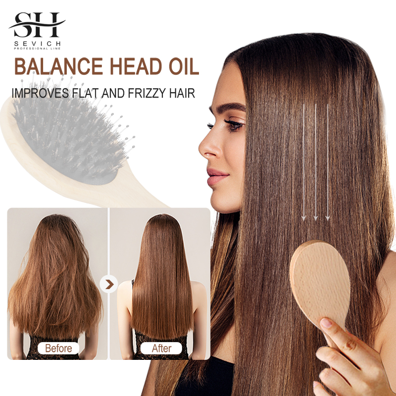 Hair Care Natur - الخنزير الطبيعي الخشن الشعر رقيق مشط