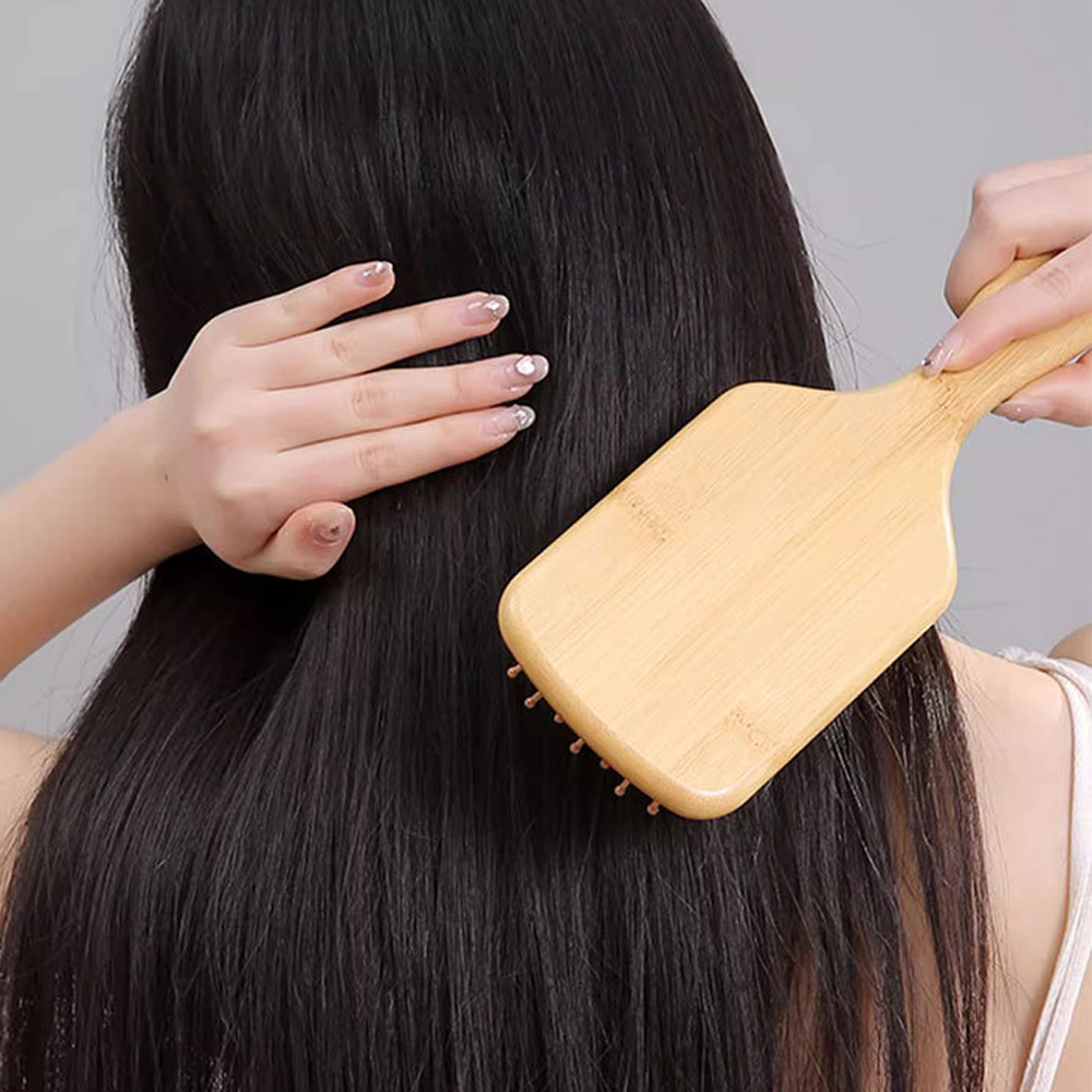 شخصية مخصصة الخشب وسادة هوائية - مراجعة Bamboo Hair Brush وسعره