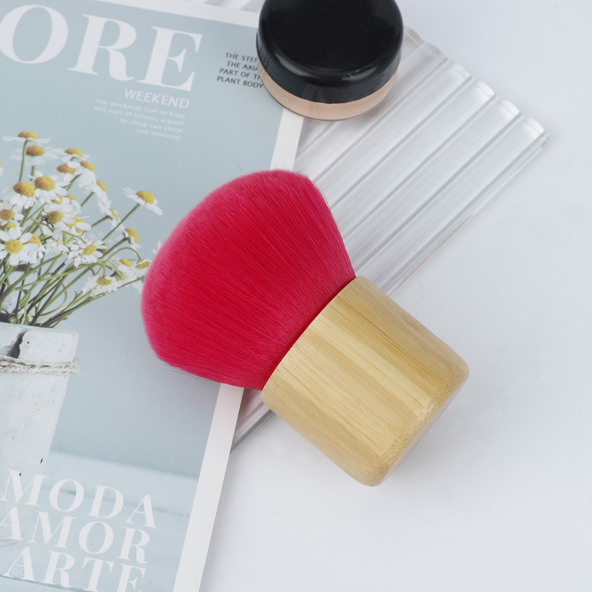 فرشاة مكياج كابوكي احترافية مح - مراجعة Bamboo Hair Brush وسعره