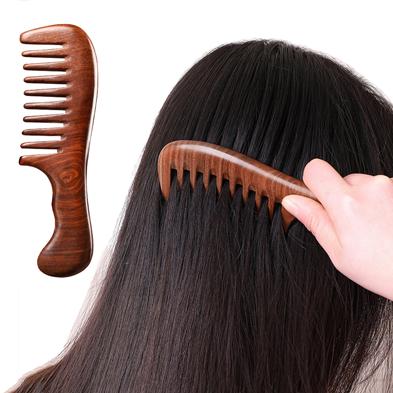 أمشاط شعر من خشب الصندل الطبيع - مراجعة Hair Care Long Hair وسعره