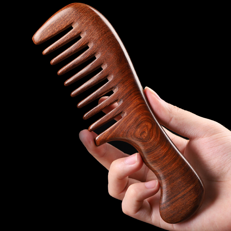 أمشاط شعر من خشب الصندل الطبيع - مراجعة Hair Care Long Hair وسعره