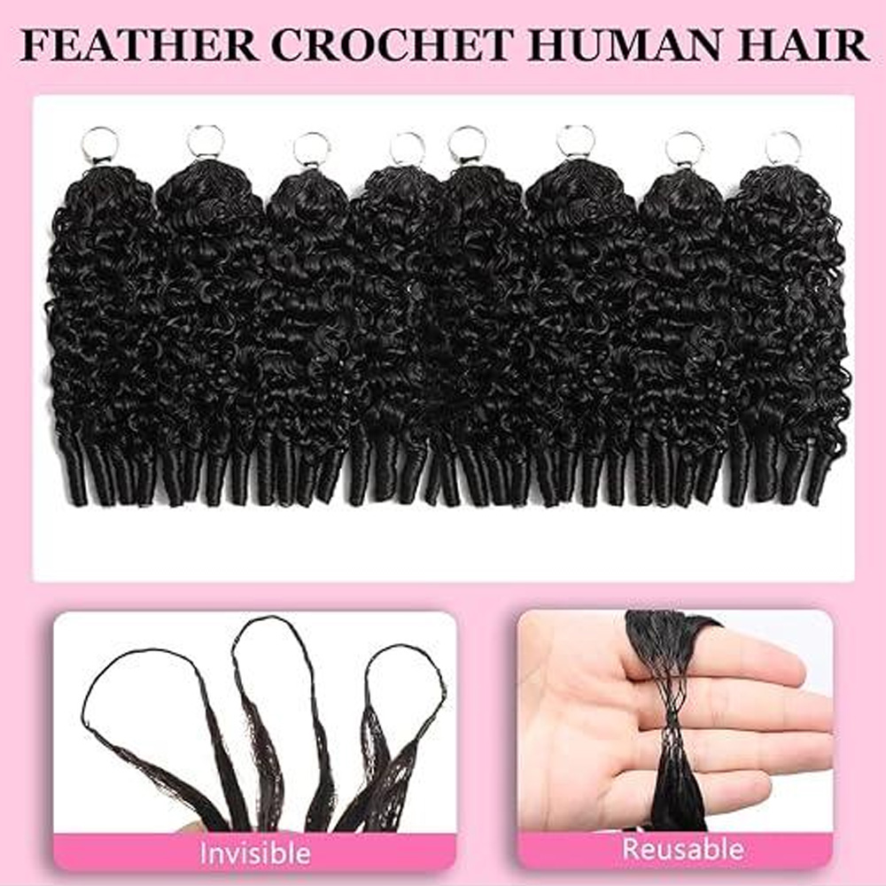 12A وصلات شعر كروشيه بيرميشي ط - مراجعة Feather Hair Extension وسعره