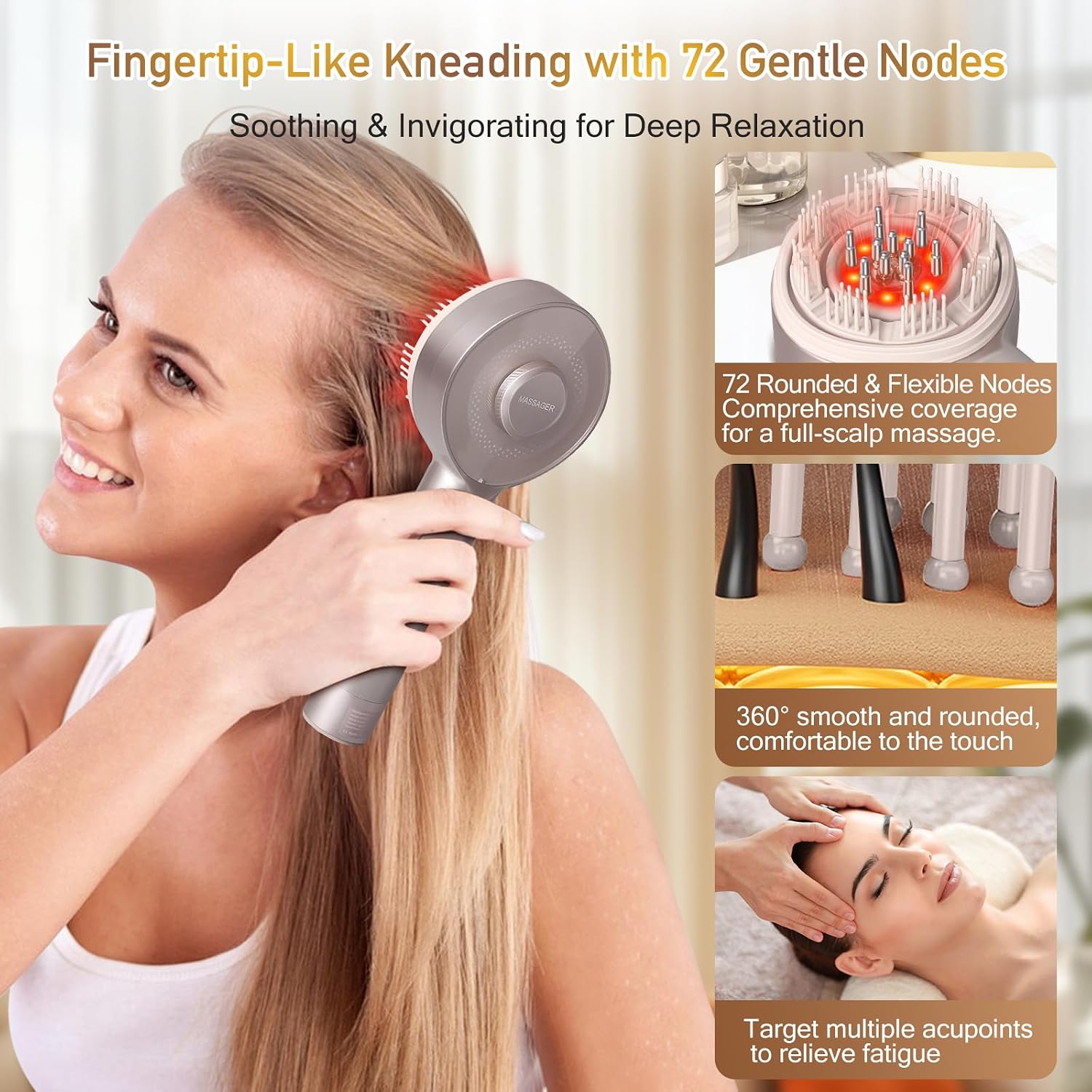 مشط تدليك فروة الرأس بالضوء ال - مراجعة Hair Care Essential وسعره