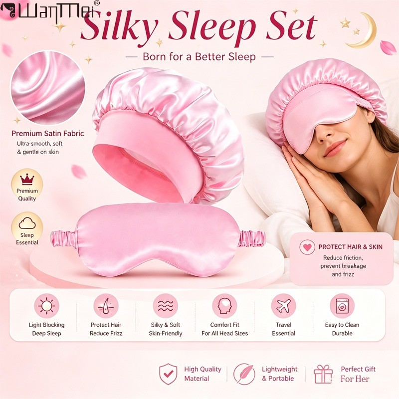    طقم قناع نوم من الساتان، ق - مراجعة Hair Care Kit وسعره