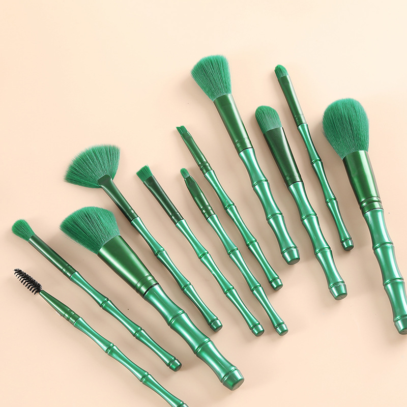 طقم فرش مكياج من الخيزران 11 ق - مراجعة Bamboo Hair Brush وسعره
