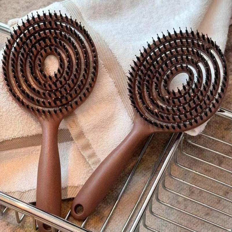 فرشاة شعر دائرية بشعيرات الخنز - مراجعة Hair Care Daily Routine وسعره
