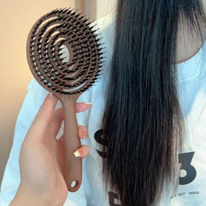 فرشاة شعر دائرية بشعيرات الخنز - مراجعة Hair Care Daily Routine وسعره