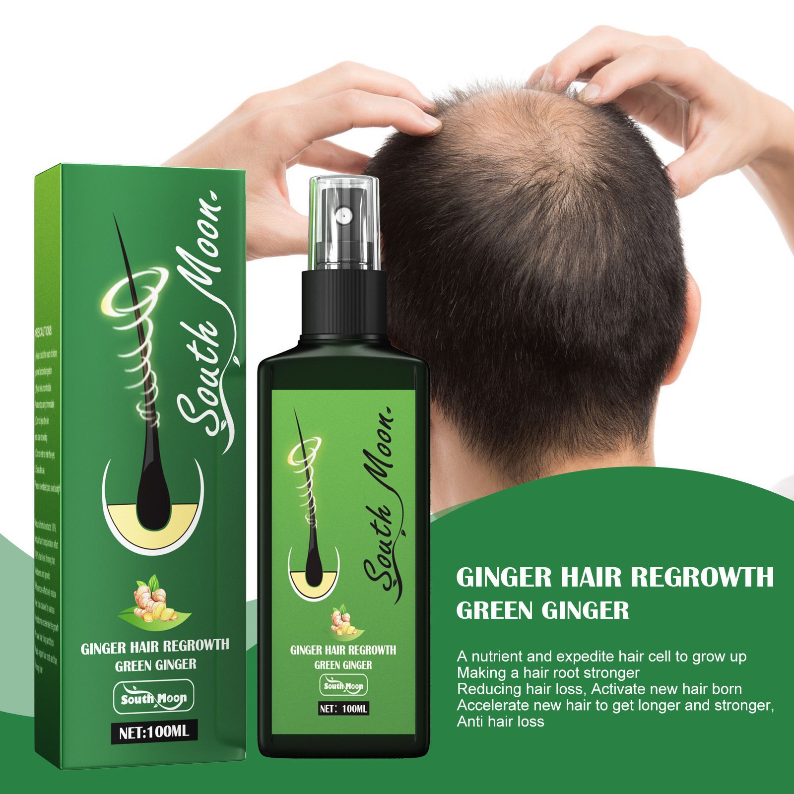 بخاخ نمو الشعر بالزنجبيل من سا - مراجعة Hair Care Basic وسعره