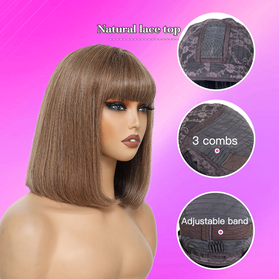 باروكات شعر بشري مفرود قصيرة ب - مراجعة Hair Care Women وسعره