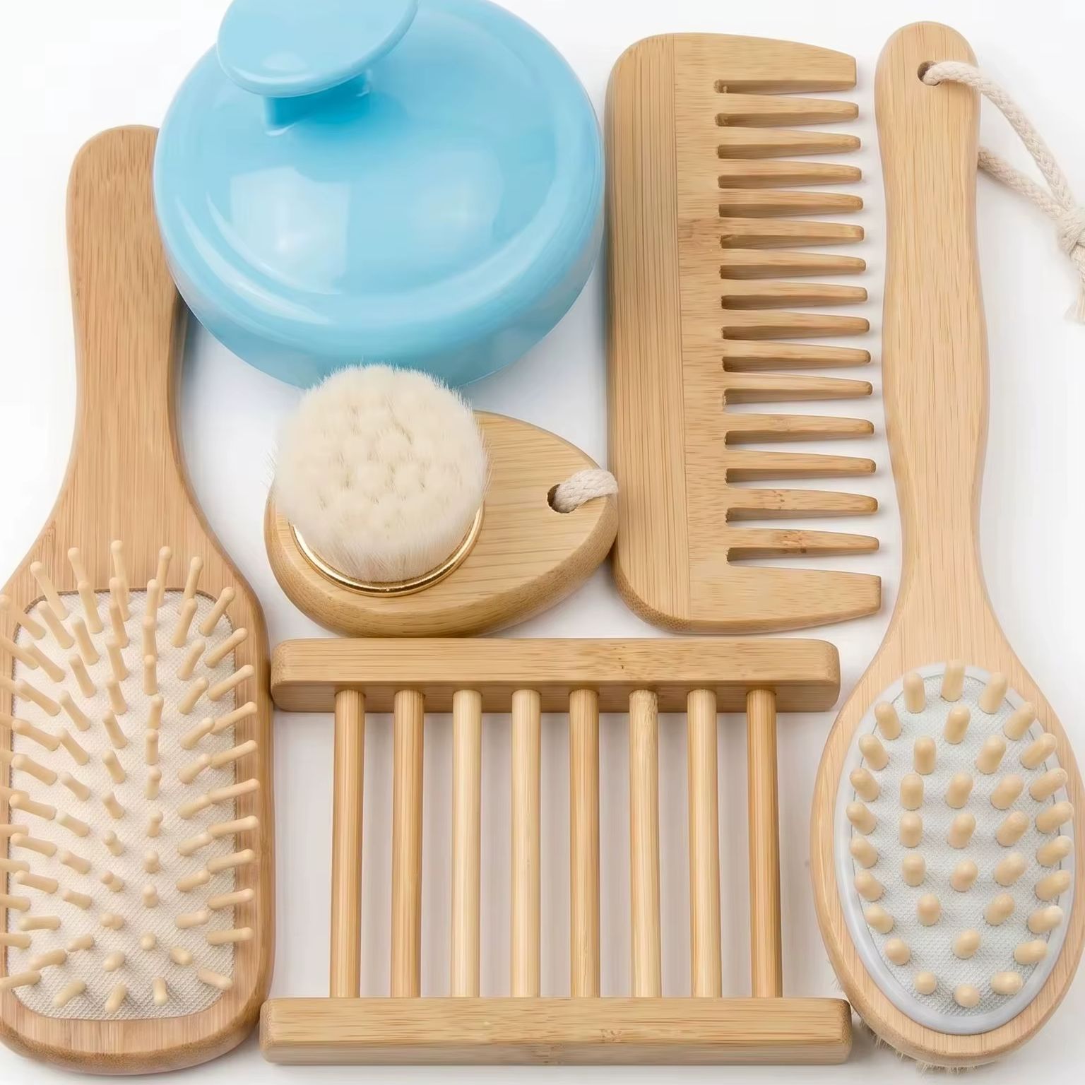 مجموعة العناية بالجسم من الخيز - مراجعة Bamboo Hair Brush وسعره