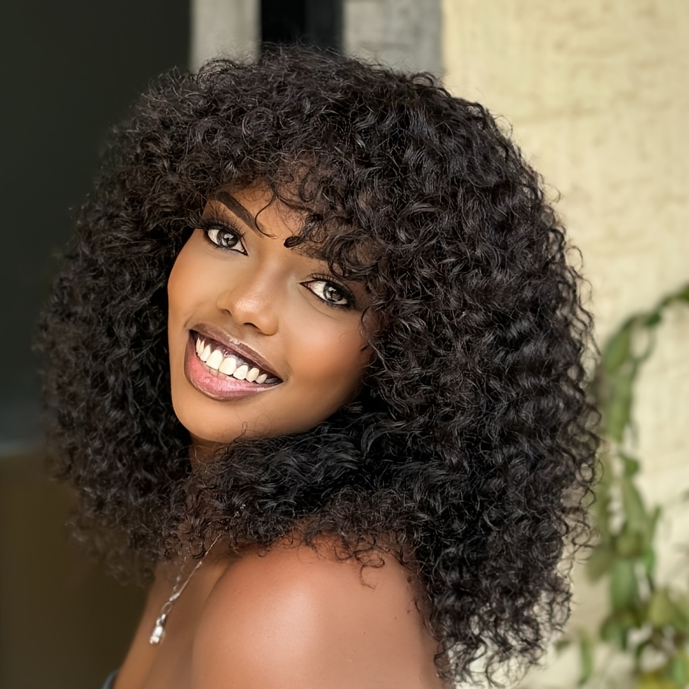 شعر مستعار بوب مجعد من الشعر ا - مراجعة Hair Care Women وسعره