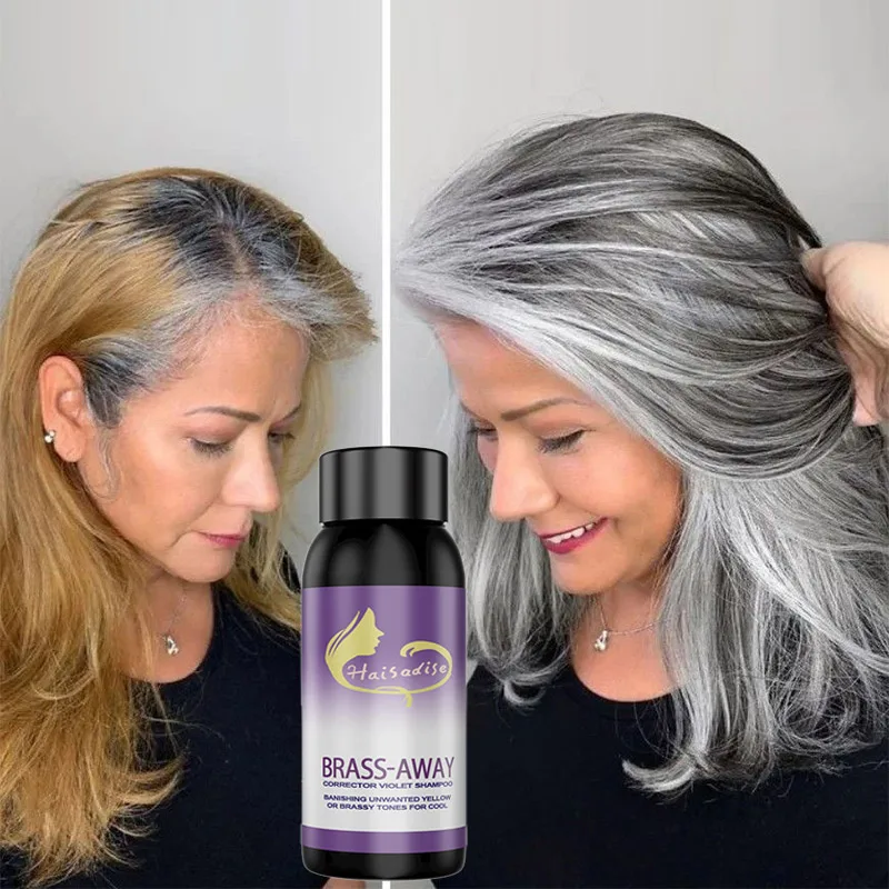 شامبو صبغة شعر رمادي اللون مثب - مراجعة Purple Toning Shampoo وسعره