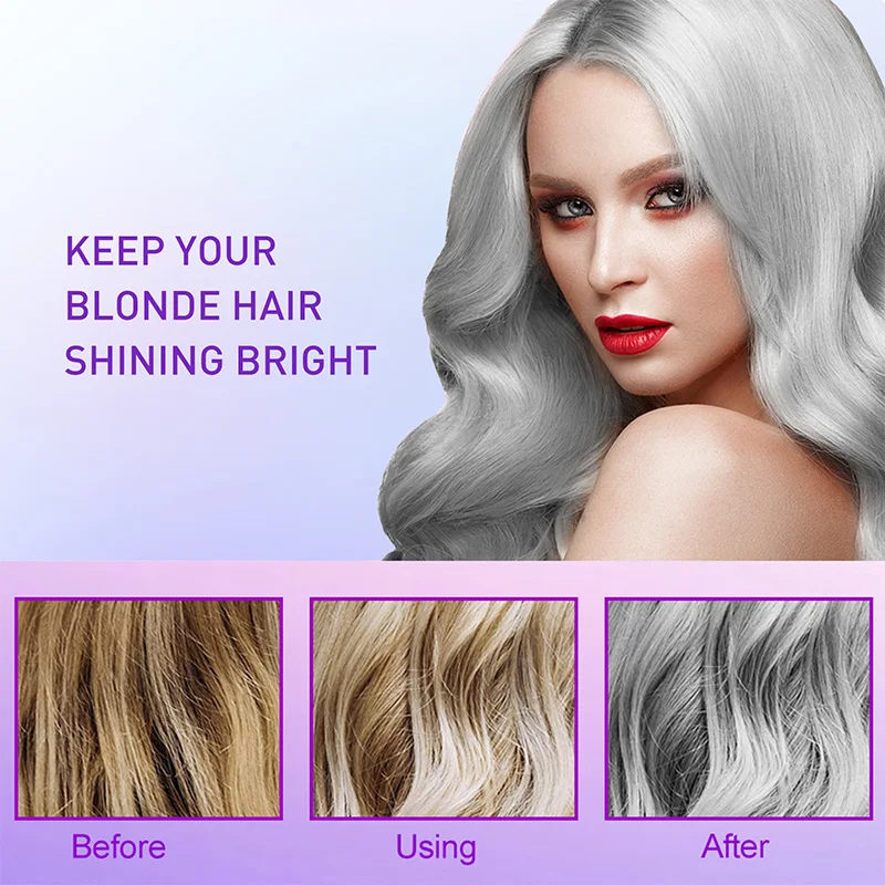 شامبو صبغة شعر رمادي اللون مثب - مراجعة Purple Toning Shampoo وسعره