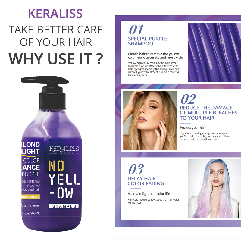 قناع شامبو قفل الألوان، تبييض  - مراجعة Purple Toning Shampoo وسعره